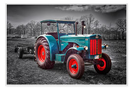 Plakat  Hanomag tractor Oldtimer - Peter Roder