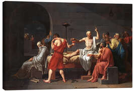 Lærredsbillede  Sokrates' død - Jacques-Louis David
