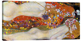Lærredsbillede  Vandslanger II - Gustav Klimt