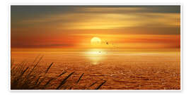 Plakat  Sunset Over The Ocean - Monika Jüngling