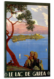 Akrylbillede  Italy - Le Lac de Garda - Vintage Travel Collection