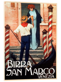 Akrylbillede  Italy - Birra San Marco Venice - Vintage Travel Collection