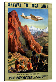 Print på aluminium  Skyway to Inca Land - Vintage Travel Collection