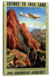 Lærredsbillede  Skyway to Inca Land - Vintage Travel Collection