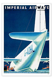 Plakat Imperial Airways - seaplane