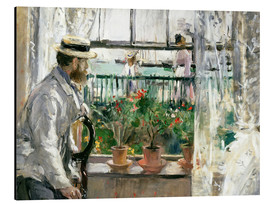 Print på aluminium  Manet on the Isle of Wight - Berthe Morisot