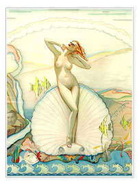 Plakat  Venus in a Half Shell - Alberto Vargas