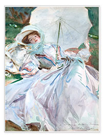 Plakat Lady with umbrella