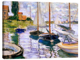 Lærredsbillede  Sailboats on the Seine - Claude Monet