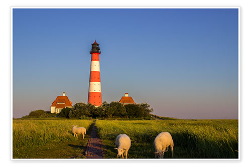 Plakat Lighthouse at Westerhever