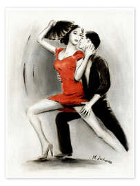 Plakat Passionate dance couple