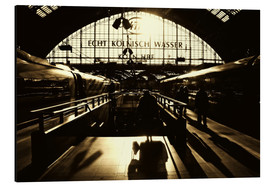 Print på aluminium  Railway Station in Cologne - Die Farbenflüsterin