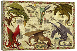 Lærredsbillede  Dragon study - Garry Walton