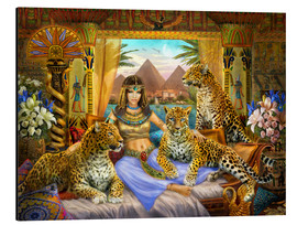 Print på aluminium  Egyptian Queen of the Leopards - Jan Patrik Krasny
