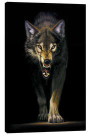 Lærredsbillede  Stalking wolf - Chris Hiett