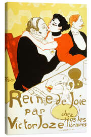 Lærredsbillede  Reine de Joie par Victor Joze - Henri de Toulouse-Lautrec