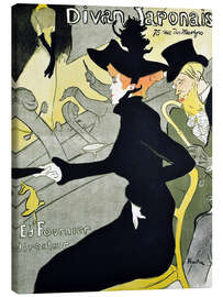Lærredsbillede  Divan Japonais - Henri de Toulouse-Lautrec