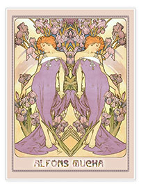 Plakat  Iris - Alfons Mucha