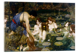 Akrylbillede  Hylas and the Nymphs - John William Waterhouse