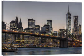 Lærredsbillede  Brooklyn Bridge /Manhattan - Marcus Sielaff