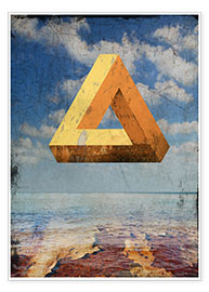 Plakat  Penrose triangle - Dieter Ziegenfeuter