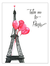 Plakat Take me to Paris
