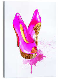 Lærredsbillede  Glitter heels - Rongrong DeVoe