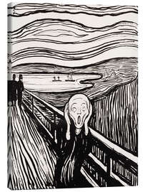 Lærredsbillede  Skriget - Edvard Munch