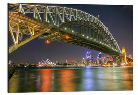 Print på aluminium  Sydney Harbour Bridge I - Thomas Hagenau