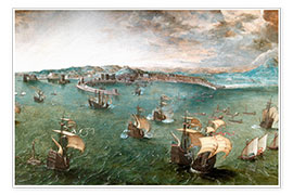 Plakat  Port of Naples - Pieter Brueghel d.Ä.