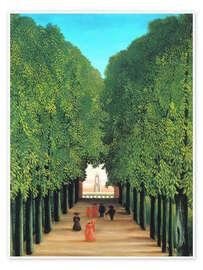 Plakat  The avenue in the park in Saint-Cloud - Henri Rousseau
