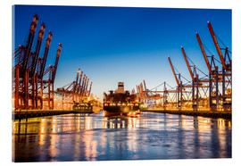 Akrylbillede  Container Harbor, Hamburg I - euregiophoto