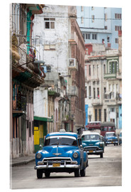 Akrylbillede  Taxis in Avenue Colon, Cuba - Lee Frost