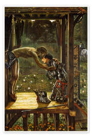 Plakat  The Merciful Knight - Edward Burne-Jones