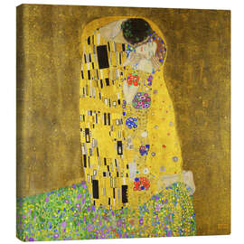 Lærredsbillede  Kysset - Gustav Klimt
