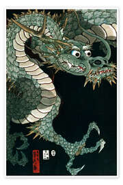 Plakat  A dragon - Utagawa Sadahide