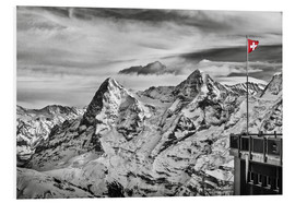 Print på skumplade  Swiss Flag - Tanja Arnold Photography