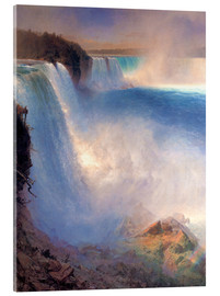 Akrylbillede  Niagara Falls - Frederic Edwin Church