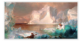 Plakat  The icebergs - Frederic Edwin Church