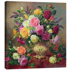Lærredsbillede  Roses from a Victorian Garden - Albert Williams