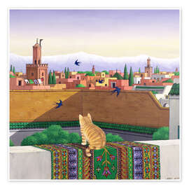 Plakat  Rooftops in Marrakech - Larry Smart