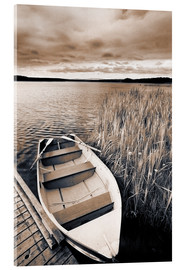 Akrylbillede  Boat on Lake Burntstick - Darwin Wiggett