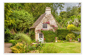Plakat Idyllic cottage in Wiltshire (England)
