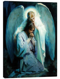 Lærredsbillede  Kristus i Gethsemane - Frans Schwartz