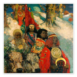 Plakat  The Druids: Bringing in the Mistletoe - Edward Atkinson Hornel