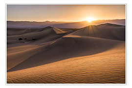 Plakat Sunset at the Dunes in Death Valley
