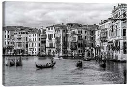 Lærredsbillede  Venice black and white - Filtergrafia