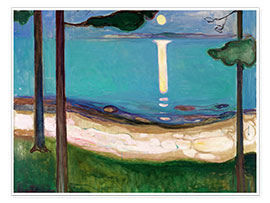 Plakat  Måneskinn - Edvard Munch