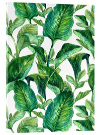 Akrylbillede  Tropiske blade
