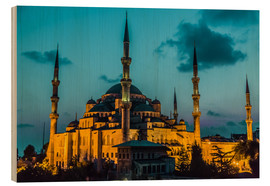 Print på træ  Blue Mosque in Istanbul
